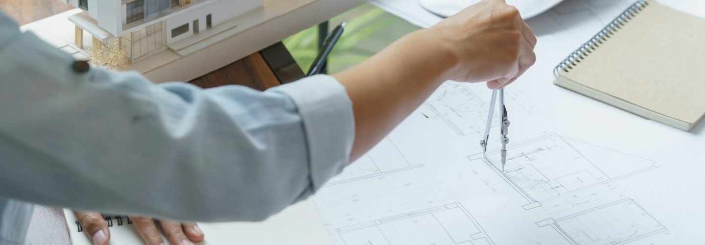 Architecture drawing on architectural Creative project business architecture